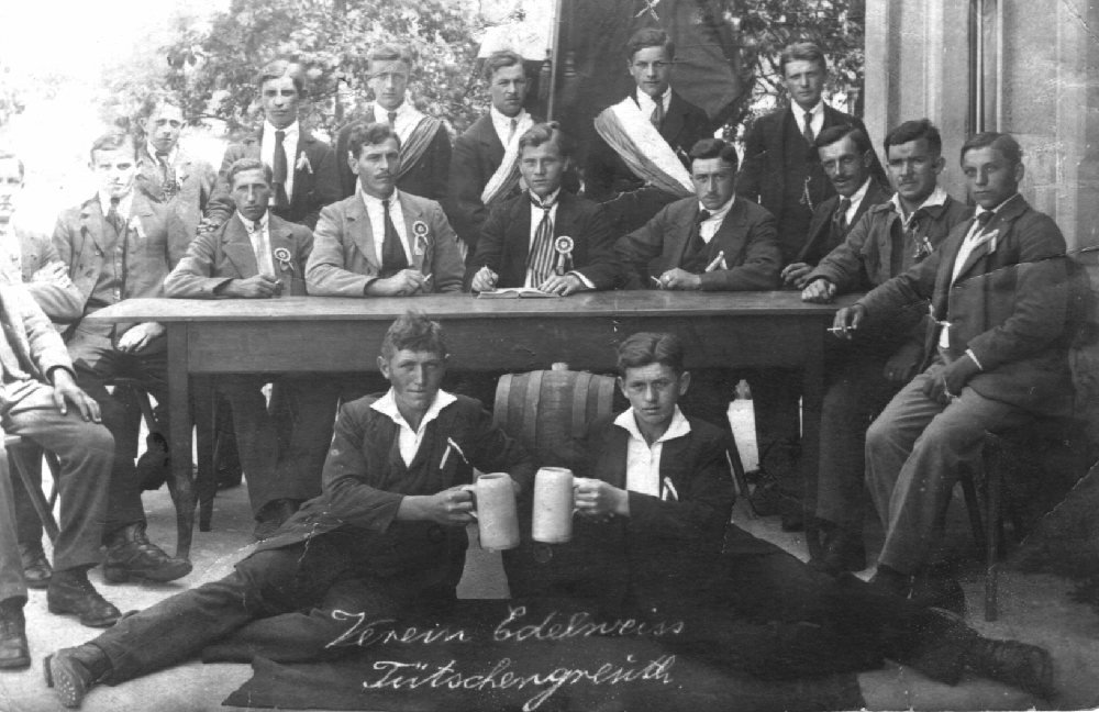 Junggesellenverein Edelweiss um 1900
